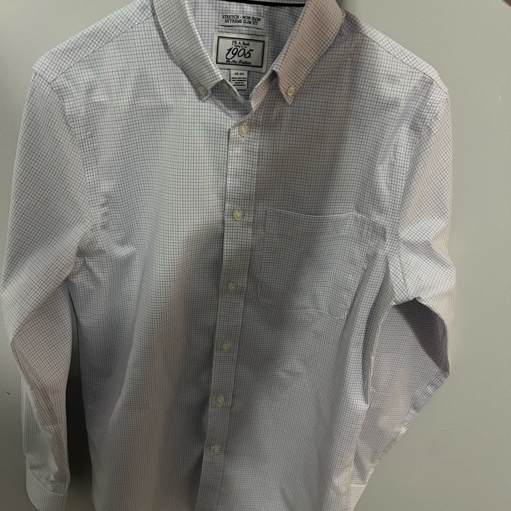 Jos. A. Bank Gray Casual Button Down Shirt